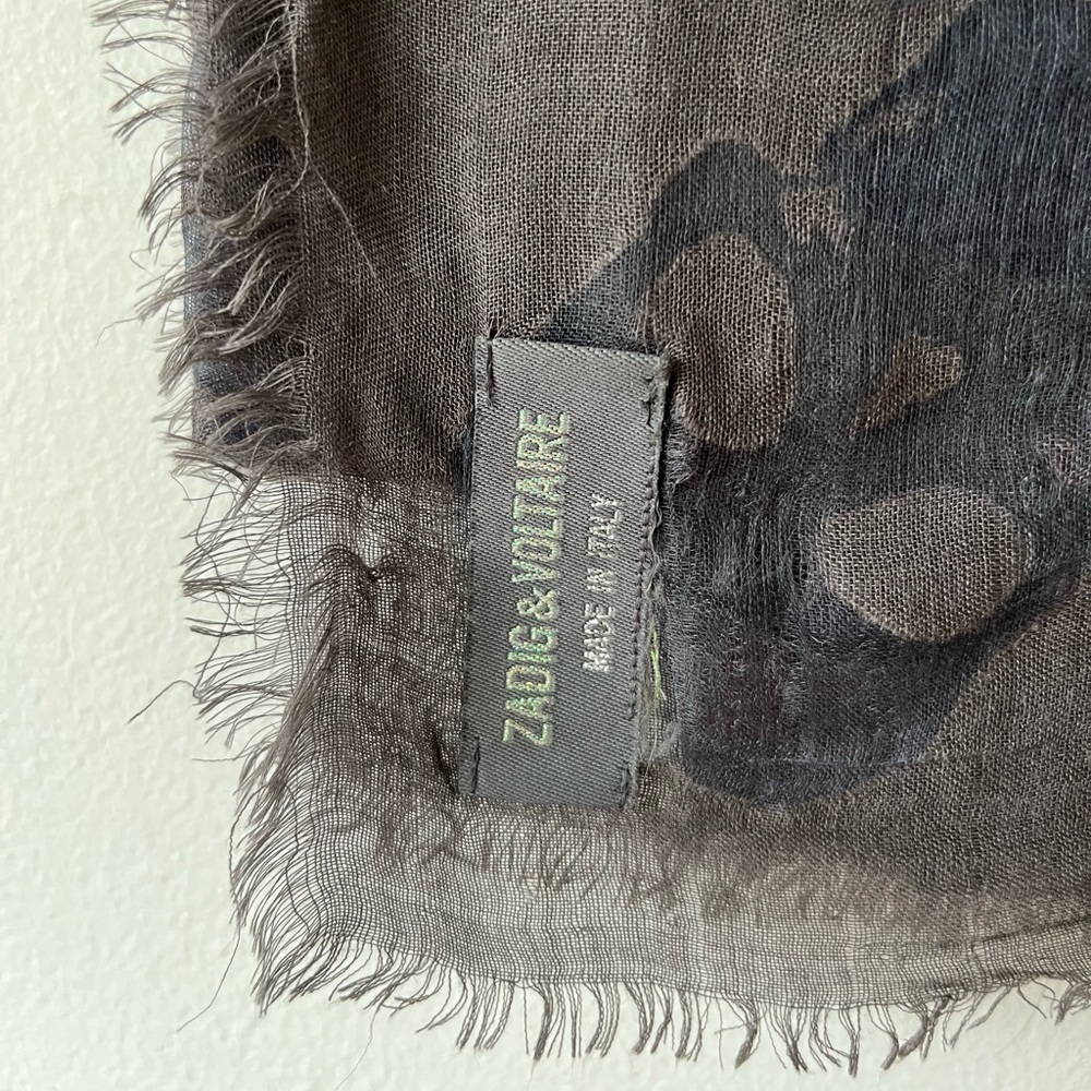 Zadig et Voltaire Skull Scarf